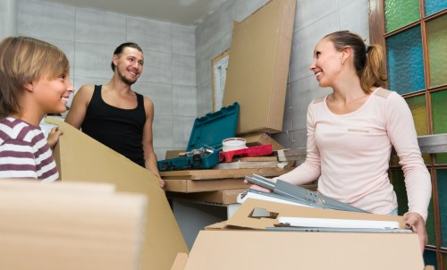 Careful loading process for a Hammersmith man and van service