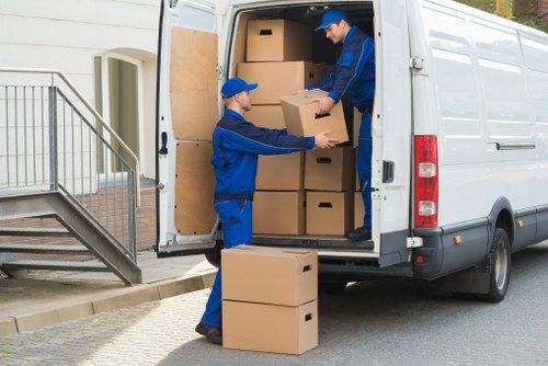 Local removal team planning a move in Hammersmith near residential flats