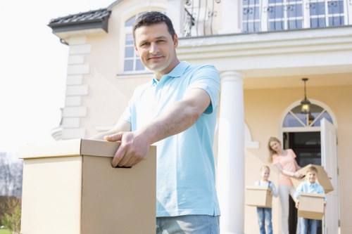 Removal team planning a home move in Hammersmith near a typical West London property