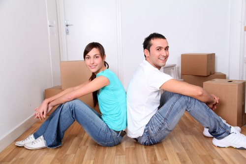 Checklist and packing materials for a house move in Hammersmith